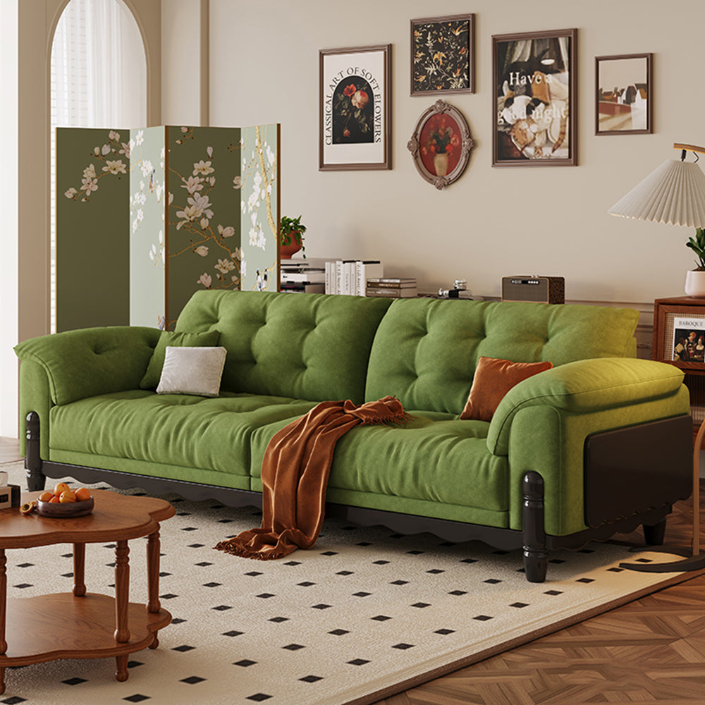 LIVARA 910 Sofa Solid Fabric Length 180/210/240/280cm Velvet Wood Frame
