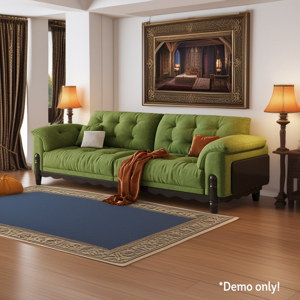 LIVARA 910 Sofa Solid Fabric Length 180/210/240/280cm Velvet Wood Frame