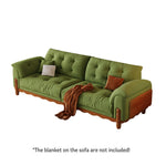 LIVARA 910 Sofa Solid Fabric Length 180/210/240/280cm Velvet Wood Frame