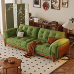 LIVARA 910 Sofa Solid Fabric Length 180/210/240/280cm Velvet Wood Frame