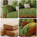 LIVARA 910 Sofa Solid Fabric Length 180/210/240/280cm Velvet Wood Frame