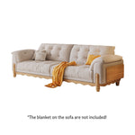 LIVARA 910 Sofa Solid Fabric Length 180/210/240/280cm Velvet Wood Frame
