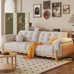 LIVARA 910 Sofa Solid Fabric Length 180/210/240/280cm Velvet Wood Frame