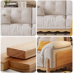 LIVARA 910 Sofa Solid Fabric Length 180/210/240/280cm Velvet Wood Frame