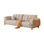 LIVARA 910 Sofa Solid Fabric Length 180/210/240/280cm Velvet Wood Frame