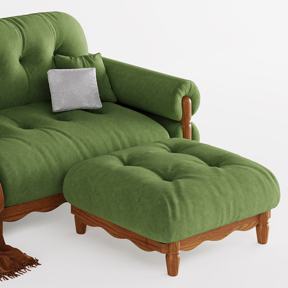 LIVARA 918 Style Vintage Sofa 180-280cm With Velvet Throw Pillows