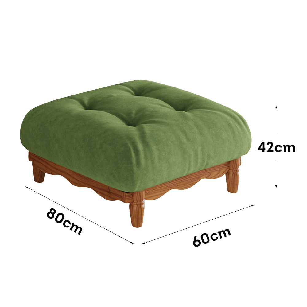 LIVARA 918 Style Vintage Sofa 180-280cm With Velvet Throw Pillows