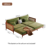 LIVARA 180cm/210cm/240cm/280cm Bed Fabric Wood Velvet Sofa Length Solid Baby Frame