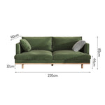 LIVARA HXSF01 Fabric Wood Solid Sofa/Footstool Corduroy Frame