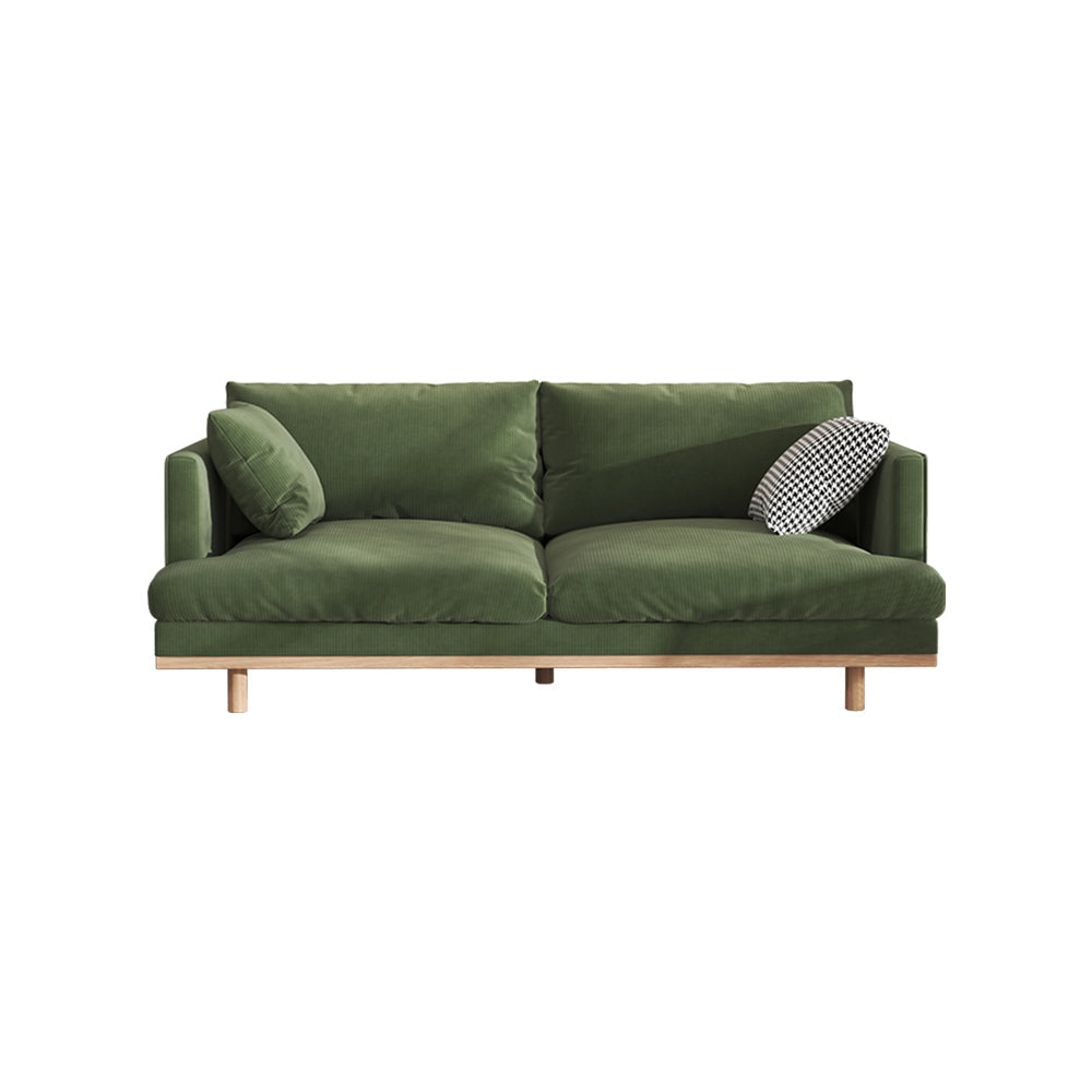 LIVARA HXSF01 Fabric Wood Solid Sofa/Footstool Corduroy Frame