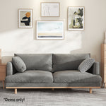 LIVARA HXSF01 Fabric Wood Solid Sofa/Footstool Corduroy Frame