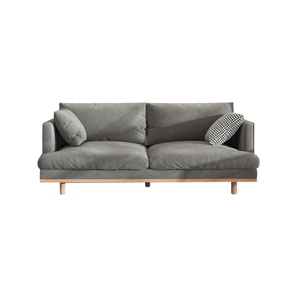 LIVARA HXSF01 Fabric Wood Solid Sofa/Footstool Corduroy Frame