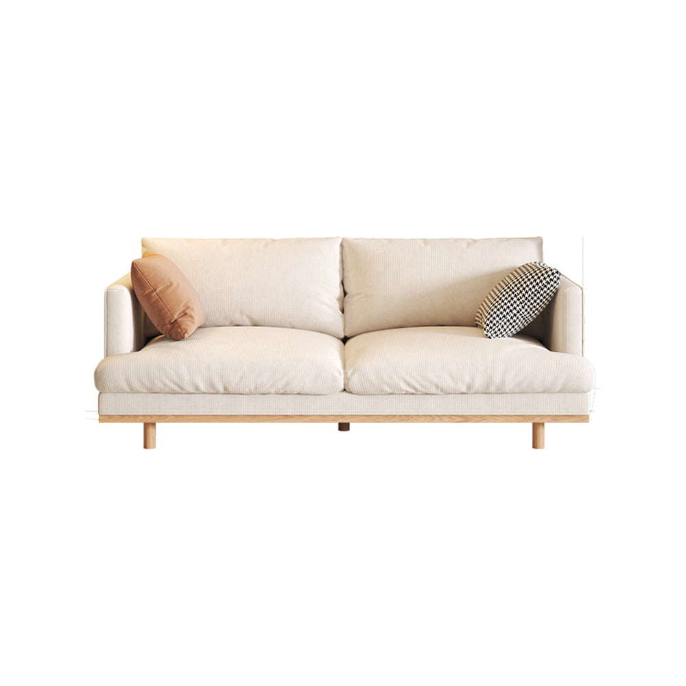 LIVARA HXSF01 Fabric Wood Solid Sofa/Footstool Corduroy Frame