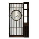 LIVARA Oriental Wood Slatted Room Design, Walnut or Style Entryway Ideal Hollow for Foyer Divider, Spaces
