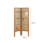 LIVARA Foldable with Bamboo Divider Rattan Room 2-Panel Woven Hooks High Model