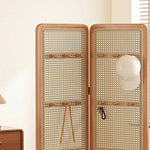 LIVARA Foldable with Bamboo Divider Rattan Room 2-Panel Woven Hooks High Model