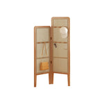 LIVARA Foldable High with Low Rattan Room Hooks and Woven Divider Bamboo 2-Panel Model