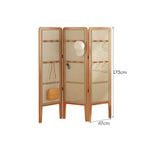 LIVARA Foldable Room with Hooks Rattan High Woven 3-Panel Divider Bamboo Model