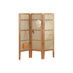 LIVARA Foldable Room with Hooks Rattan High Woven 3-Panel Divider Bamboo Model