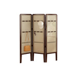 LIVARA Foldable Room with Hooks Rattan High Woven 3-Panel Divider Bamboo Model