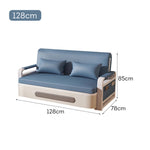LIVARA 85/108/128/158cm Sofa Length Storage Carbon Frame Bed Built-in Steel - with Blue