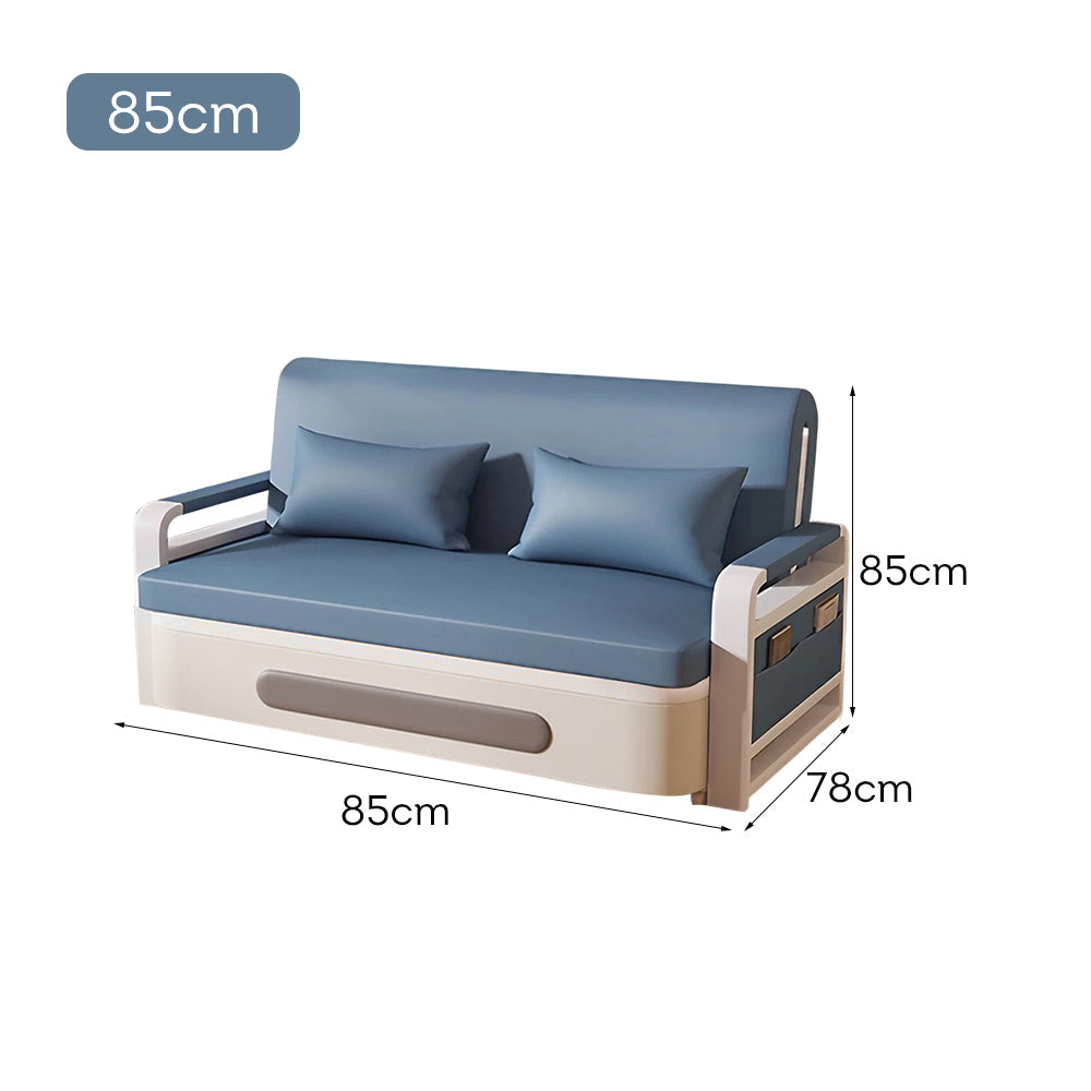 LIVARA 85/108/128/158cm Sofa Length Storage Carbon Frame Bed Built-in Steel - with Blue