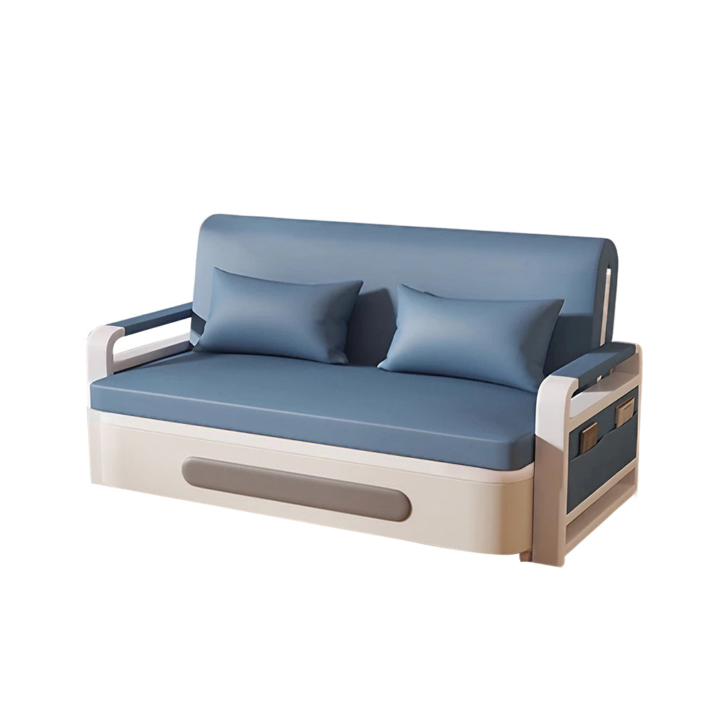 LIVARA 85/108/128/158cm Sofa Length Storage Carbon Frame Bed Built-in Steel - with Blue
