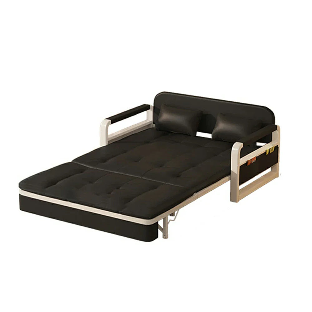 LIVARA 82/108/128/158cm Bed Sofa Length - with Steel Frame Storage Heavy-duty Built-in Black