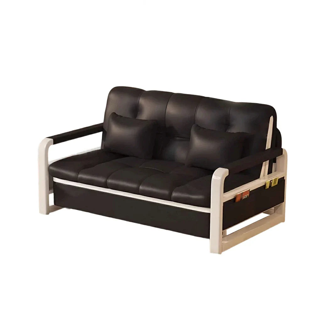 LIVARA 82/108/128/158cm Bed Sofa Length - with Steel Frame Storage Heavy-duty Built-in Black