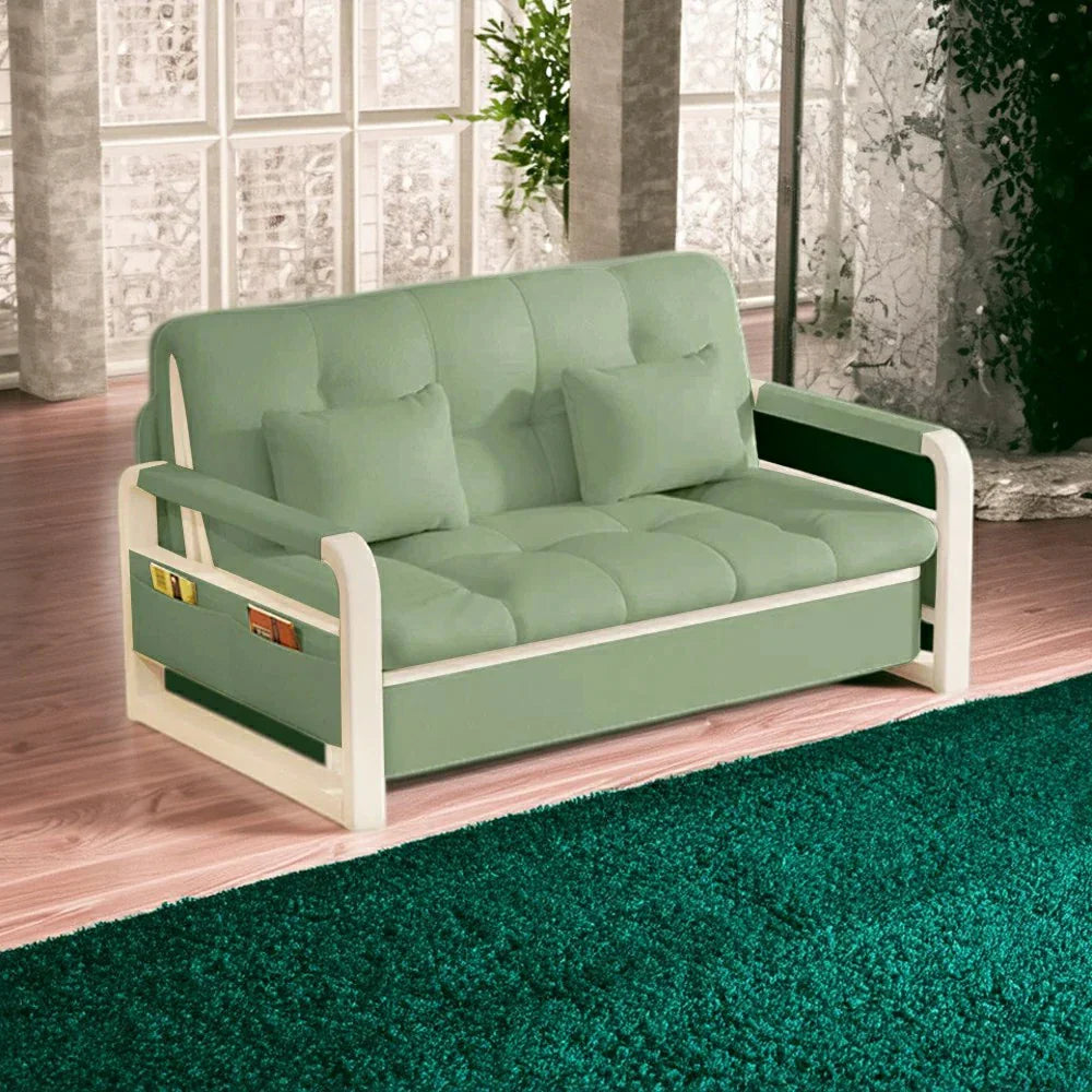 LIVARA 82/108/128/158cm Heavy-duty Sofa Storage Built-in - Frame Steel Bed with Length Green