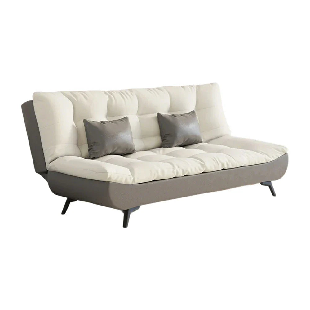 LIVARA 120/150/180/190cm - Claw Length Cat Sofa Convertible Fabric Bed Grey&White
