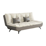 LIVARA 120/150/180/190cm - Claw Length Cat Sofa Convertible Fabric Bed Grey&White