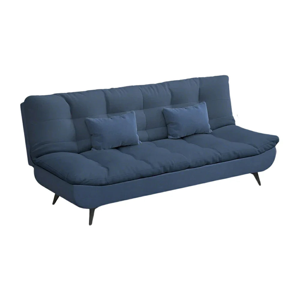 LIVARA 120/150/180/190cm Cotton-linen Bed - Length Sofa Fabric Blue