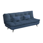 LIVARA 120/150/180/190cm Cotton-linen Bed - Length Sofa Fabric Blue