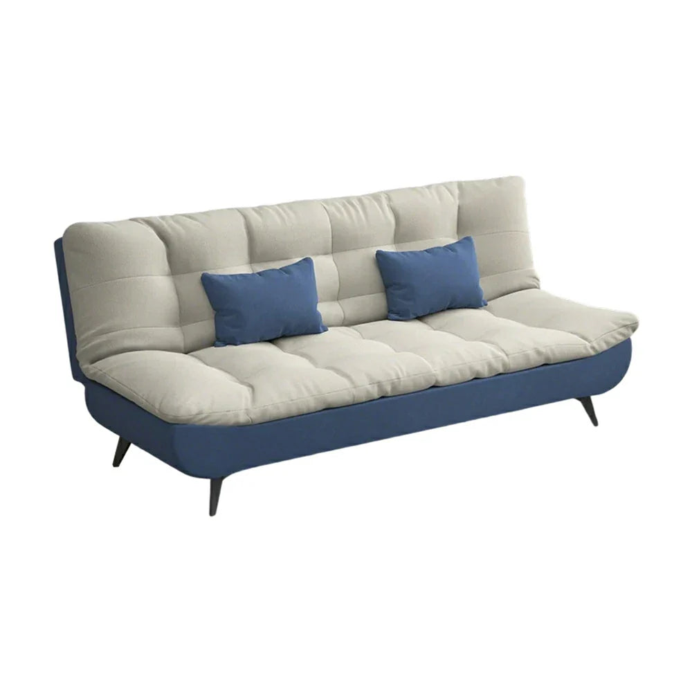LIVARA 120/150/180/190cm Length Fabric Sofa Cotton-linen Bed - Blue&Grey
