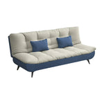 LIVARA 120/150/180/190cm Length Fabric Sofa Cotton-linen Bed - Blue&Grey