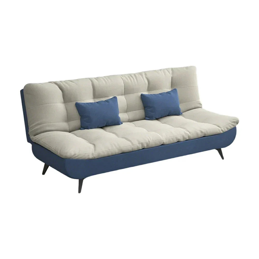 LIVARA 120/150/180/190cm Length Fabric Sofa Cotton-linen Bed - Blue&Grey