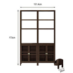 LIVARA Solid Doors, Wood or Single for Oriental Storage Style with Entryway Elegant Cabinet Wenge Living Double Room