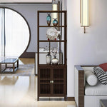 LIVARA Solid Doors, Wood or Single for Oriental Storage Style with Entryway Elegant Cabinet Wenge Living Double Room