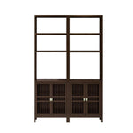 LIVARA Solid Doors, Wood or Single for Oriental Storage Style with Entryway Elegant Cabinet Wenge Living Double Room