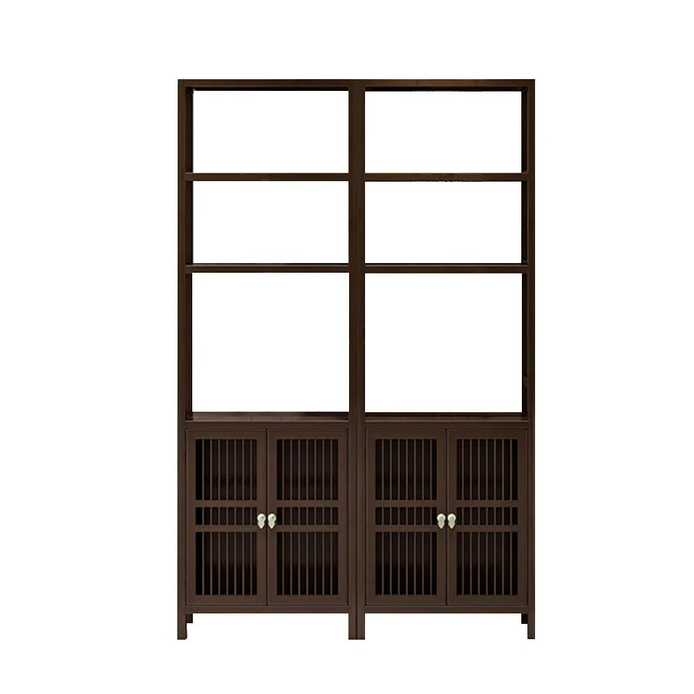LIVARA Solid Doors, Wood or Single for Oriental Storage Style with Entryway Elegant Cabinet Wenge Living Double Room