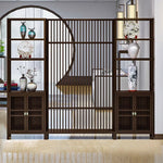 LIVARA Bamboo One Screen Door 91Cm 71Cm One Double Left Right Cabinet With Partition