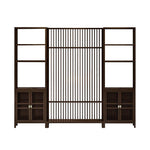 LIVARA Bamboo One Screen Door 91Cm 71Cm One Double Left Right Cabinet With Partition