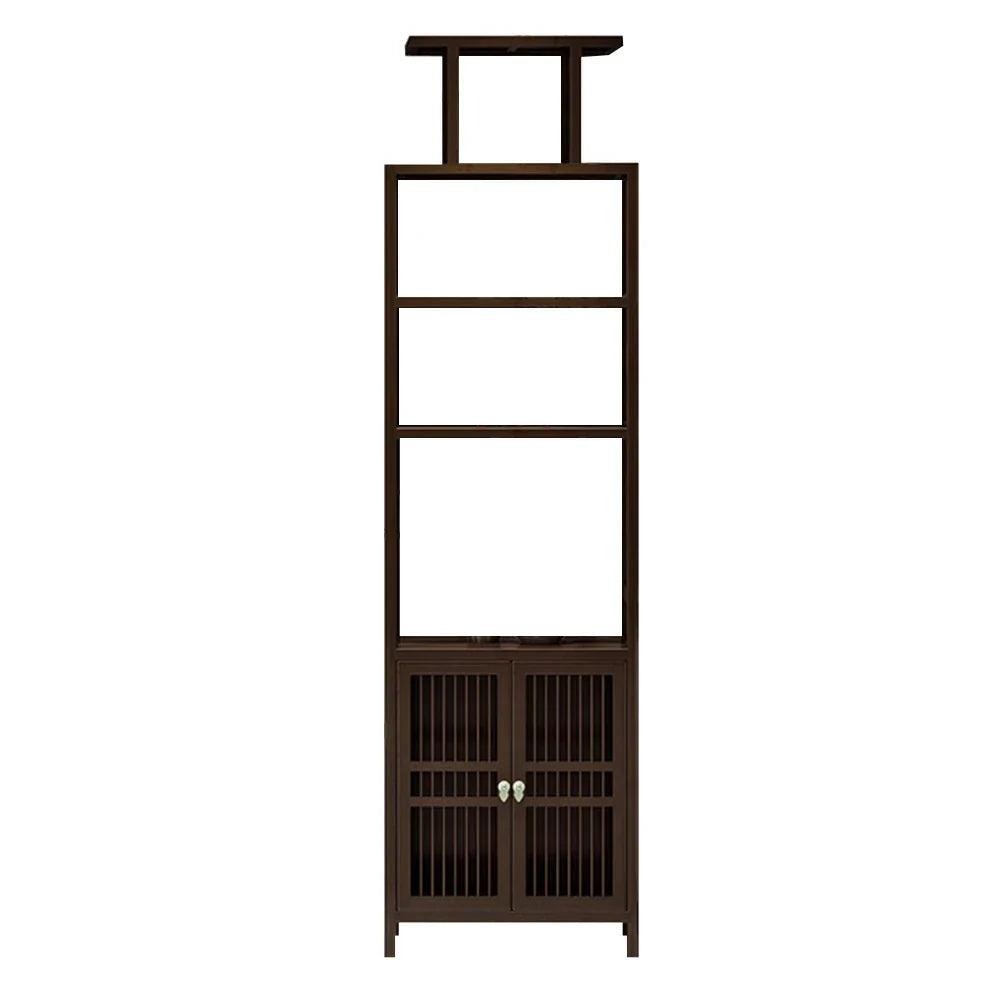 LIVARA Tall with Style for Wood Entryway, Wenge Living Room Solid Oriental or Doors, Storage Cabinet Double Elegant Hallway