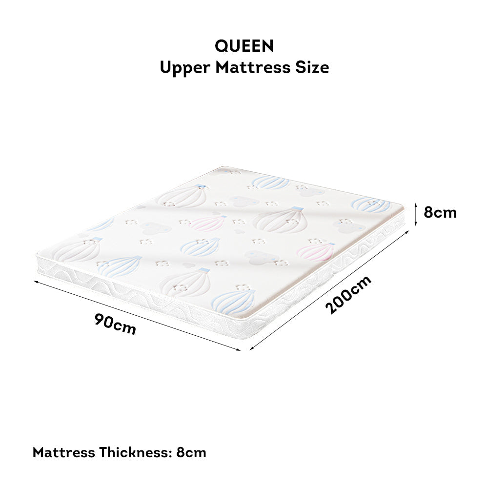 LIVARA ACSF01 Rails Pine Safety Solid Bed Timber Bunk Big Frame Storage