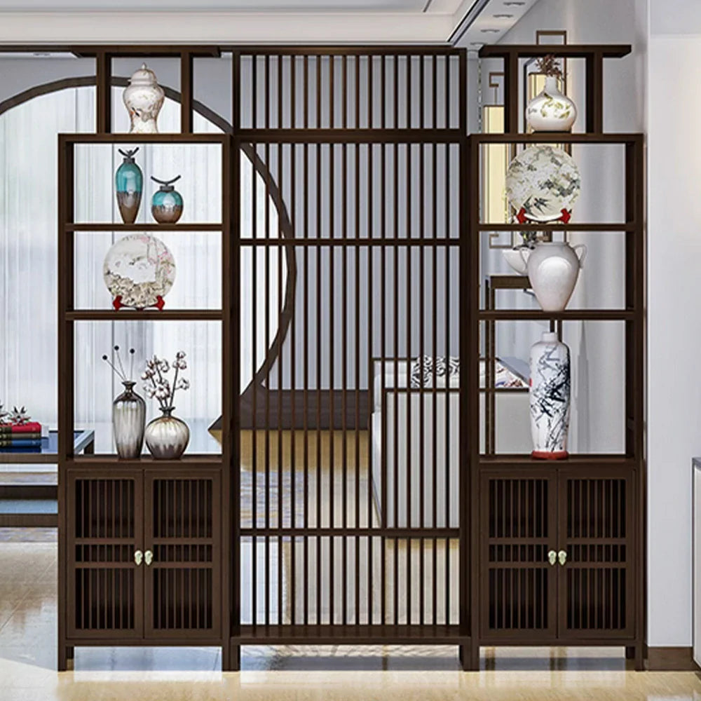 LIVARA Bamboo And Storage 91Cm Raises With 71Cm Two Cabinets Screens