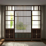 LIVARA Bamboo And Storage 91Cm Raises With 71Cm Two Cabinets Screens