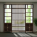 LIVARA Bamboo And Storage 91Cm Raises With 71Cm Two Cabinets Screens