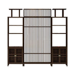 LIVARA Bamboo And Storage 91Cm Raises With 71Cm Two Cabinets Screens