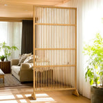 LIVARA Bamboo 71Cm Partition 100Cm Color High Wood Walnut Screen Color
